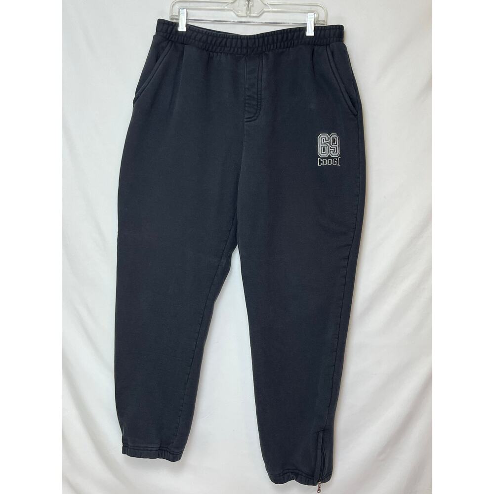 Coogi Australia Men's XL Black Embroidered Sweatpants Joggers Hip Hop Streetwear